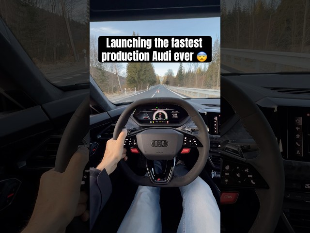 Launching the fastest production Audi ever | 2.4 seconds nausea