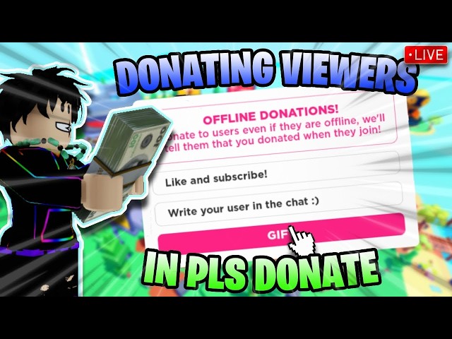 🔴 PLS DONATE LIVE! | DONATING ROBUX TO VIEWERS! (Roblox Giveaway)