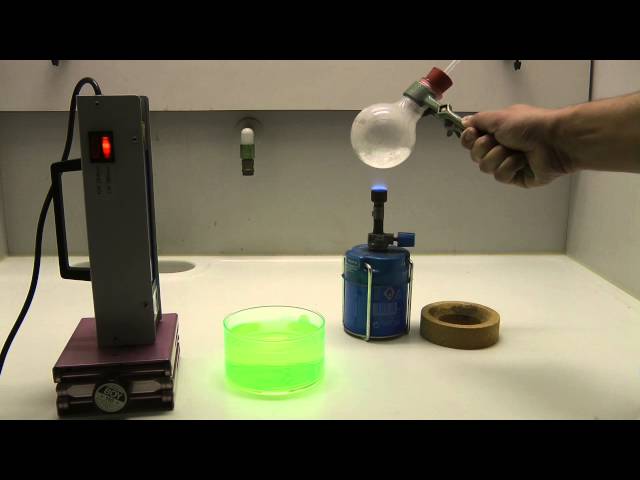 24 Tage - 24 Experimente: 24. Dezember - der Fluoreszenz-Springbrunnen