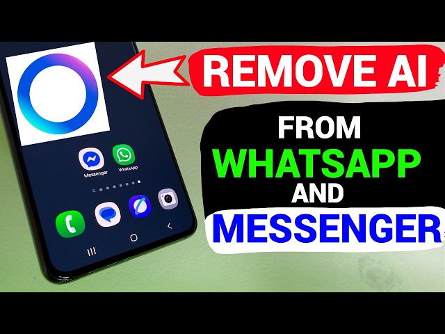 HOW TO REMOVE META AI FROM WHATSAPP & MESSENGER