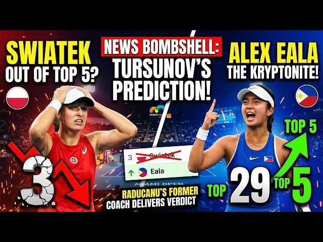 Emma Raducanu's Former Coach SHOCKS Fans: Iga Świątek Could DROP Out of Top 5 Thanks to Alex Eala!