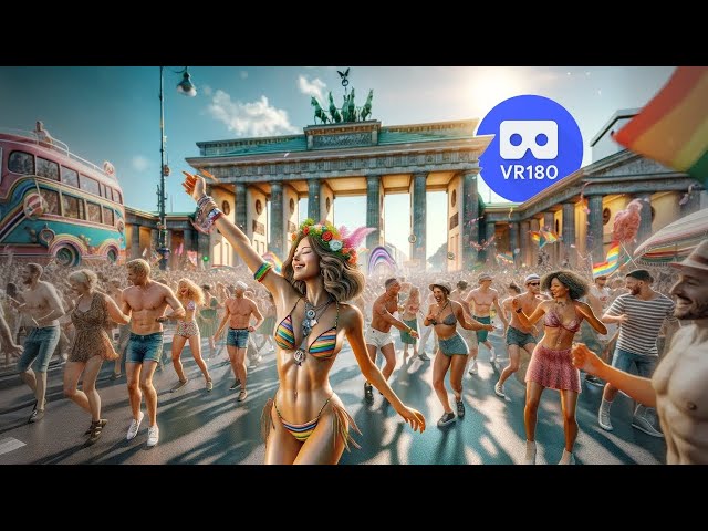 VR180 3D 8K Rave The Planet Berlin - Techno Street Parade - Reupload Downscale from 16K