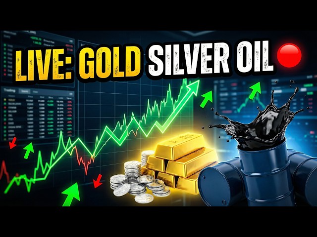 🔴 LIVE Market: Gold, Silver & Oil Prices Today USD Rates Now USD Real-Time
