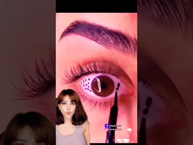 Eye Dot Makeup Tricks #viralvideo #makeuphacks #trending #makeuptips #makeuptricks