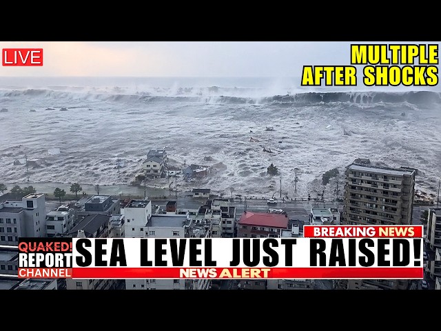 DEVELOPING: Tsunami Waves Hitting Coast After Powerful 7.7 Earthquake In Japan! Evacuation Happening