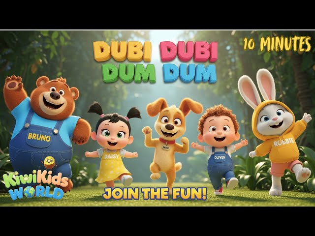 Dubi Dubi Dum Dum & More Kids Rhymes | Wheels on the Bus, Old McDonald, ABC Song #dudidudidamdam
