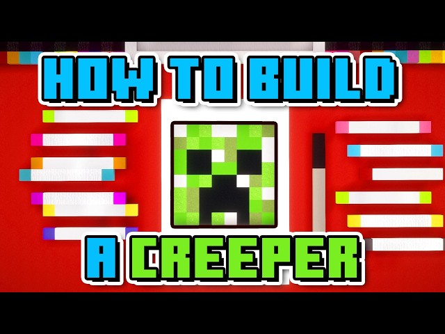 How To Build A Creeper - Minecraft Art