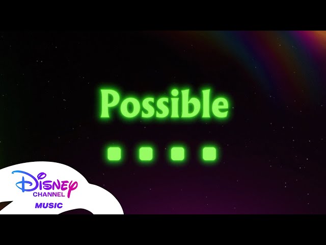 "Possible" Official Karaoke w/ Lyrics From ZOMBIES 4: Dawn of the Vampires! 🎤💚 | @disneychannelmusic