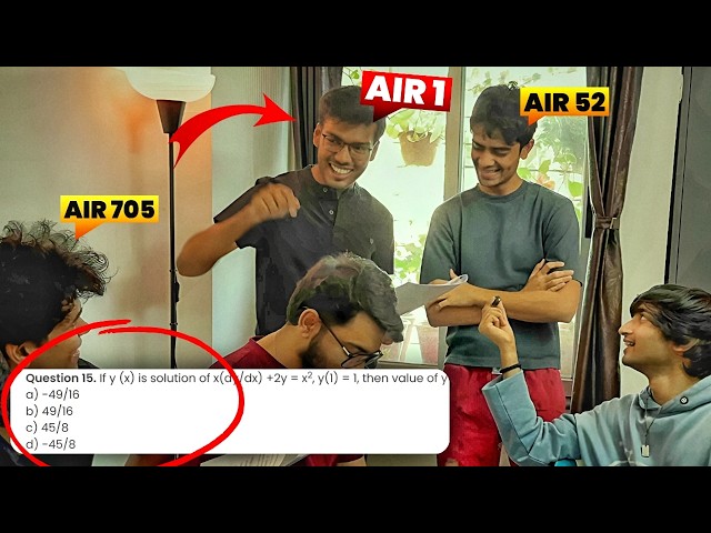 Can IIT Bombay STUDENTS Solve JEE 2025 Questions? #iitjee