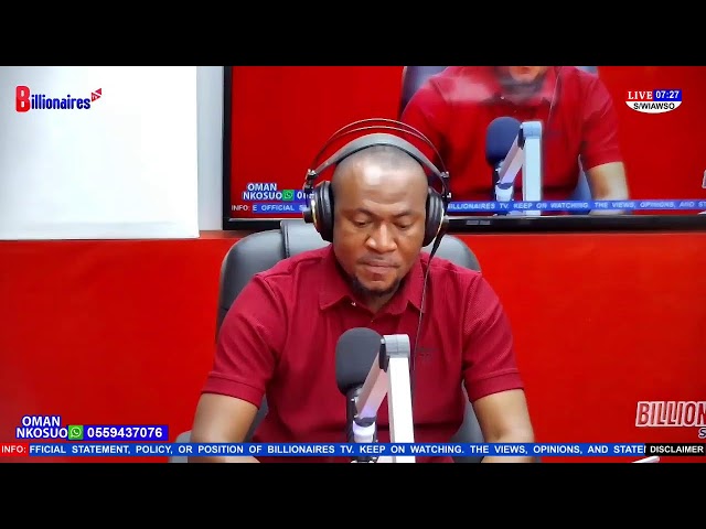 YOU ARE WATCHING OMAN NKOSUO MORNING SHOW ON BILLIONAIRES TV