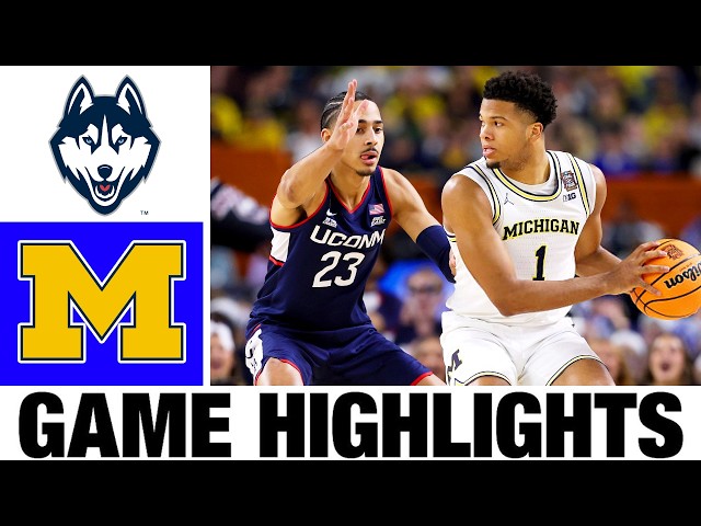 #1 Michigan vs UConn Highlights | Men's Basketball CHAMPIONSHIP | College Basketball 2026