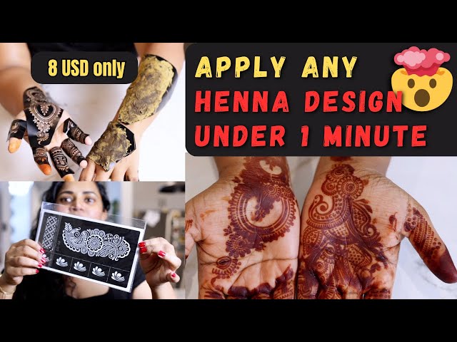 How to Use Henna Stencils (Mehndi Stickers) | I Tried It for the First Time