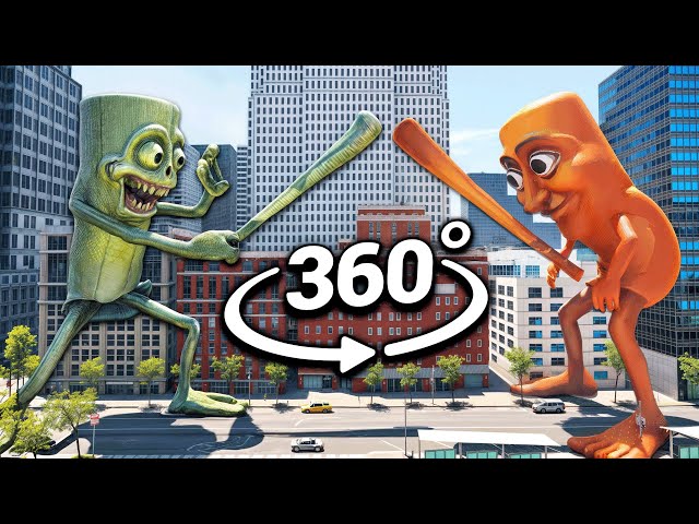 Tung Tung Tung Sahur Zombie VS Tung Tung Tung Sahur Fight | VR 360°