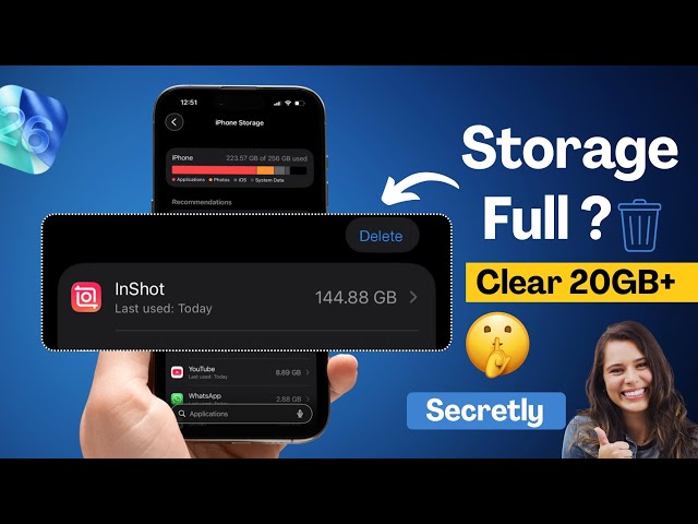 iPhone Storage Full? Get 20GB+ Storage BACK Instantly! | iPhone Storage Kaise Khali Kare |