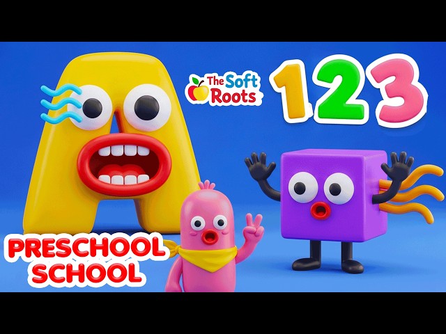 Preschool Learning activities for 3 year olds at home | Learn ABC Phonics Shapes Numbers Colors 🌈