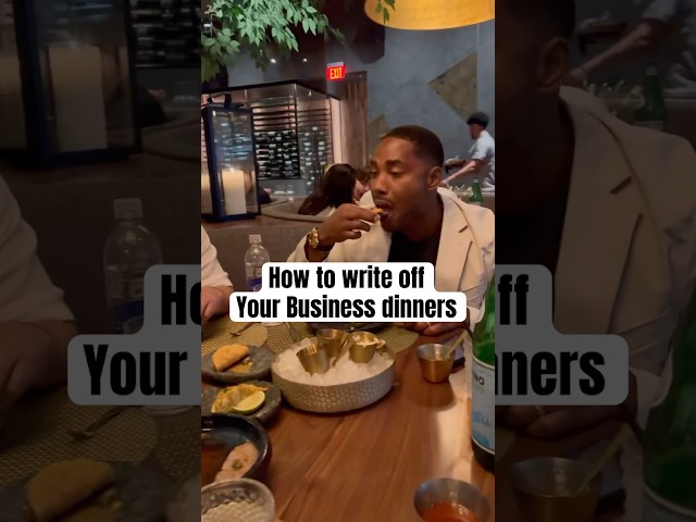 Write off your business dinners‼️ #shorts #tax #businessowner #entrepreneur #money