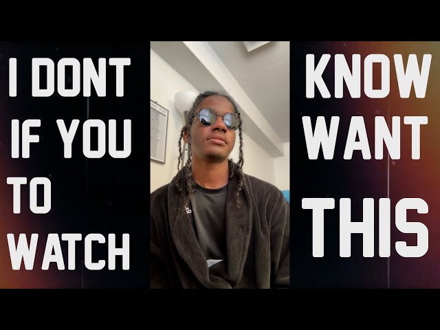 I dont know if you want to watch this