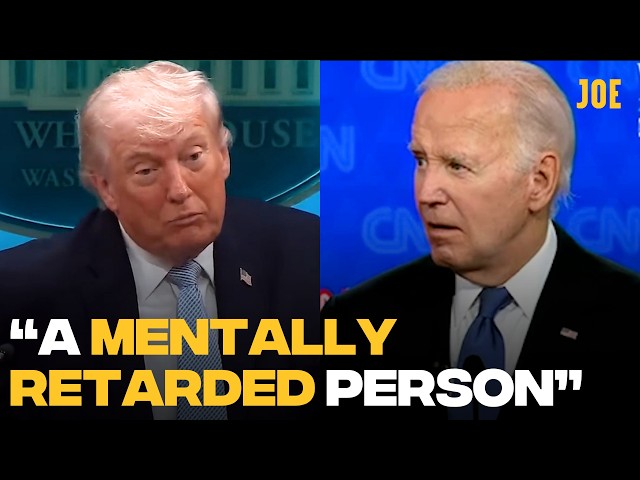 Donald Trump attacks Joe Biden in utterly unhinged White House briefing