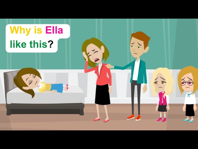 The day Ella fall to the deep sleep - English Funny Animated Story - Ella English