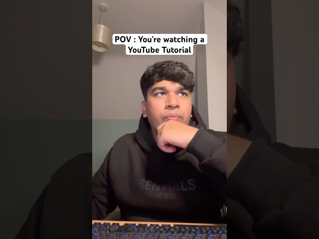 POV : You’re Watching a YouTube Tutorial #zdotss #tutorial #explore #relatable #comedy #viral