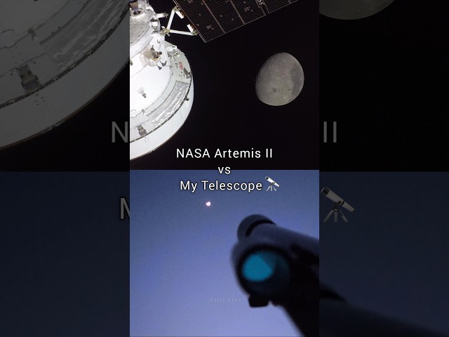 NASA Artemis II vs My Telescope 🔭 | Moon, Craters & Milky Way
