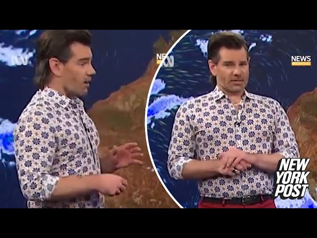Australian TV weatherman suffers heartbreaking panic attack live on air