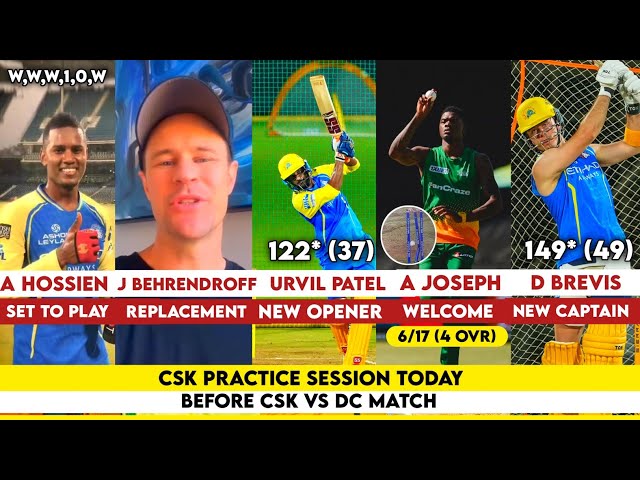 CSK Practice Session Today Before CSK va DC Match | CSK New Replacement | CSK New Updates Today