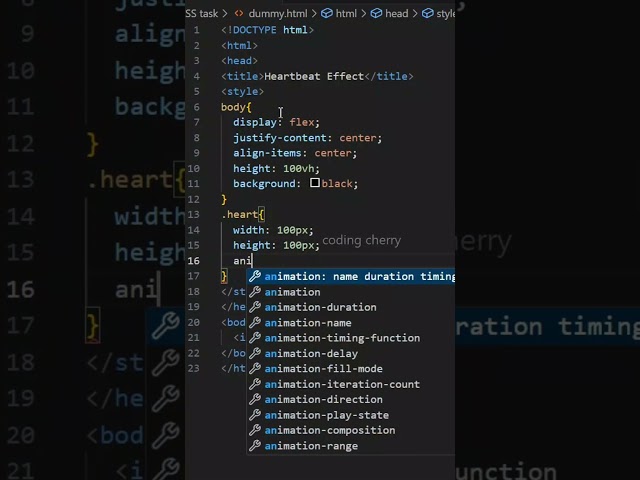 Heartbeat effect using CSS || html #codingtutorials