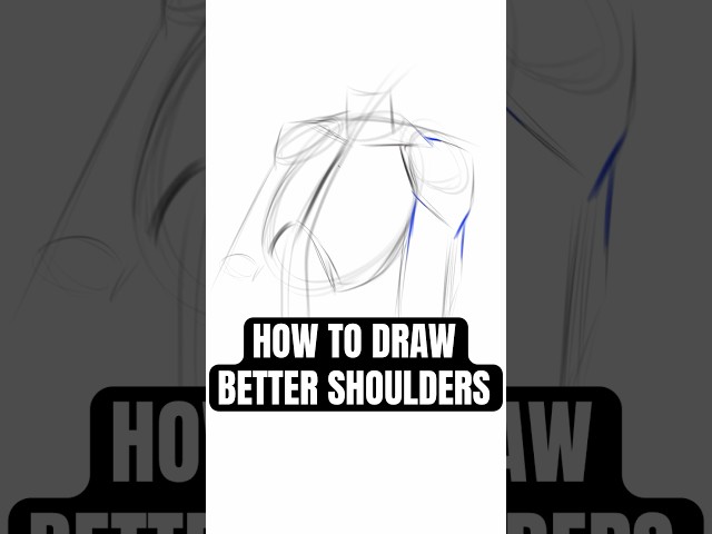 How to QUICKLY Draw BETTER Shoulders for Your Characters!!