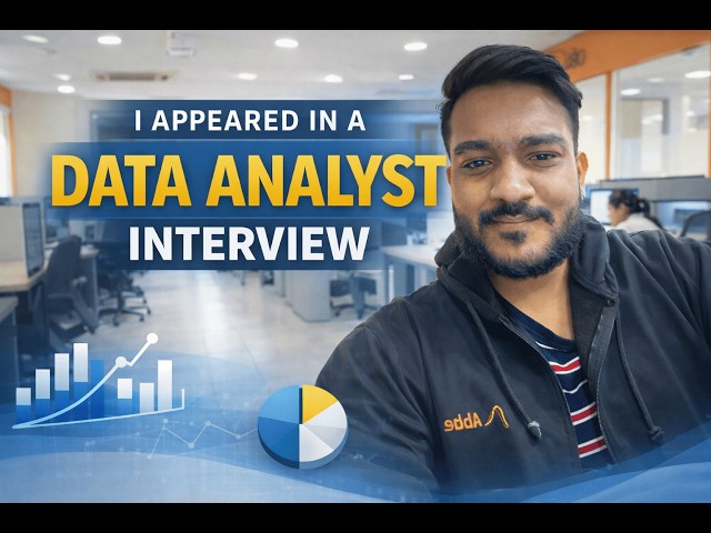 My Experience | Data Analyst Interview | Top MNC