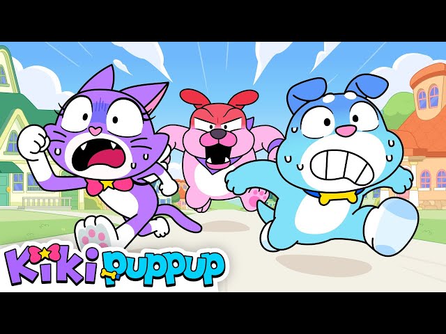RUN AWAY! Baby Cat meow meow | +Compilation | Animal Cartoon for kids | Kikipuppup Nursery Rhymes