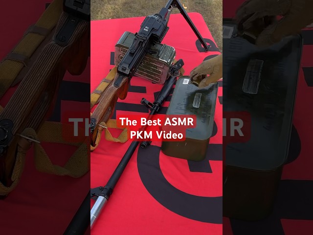 The BEST PKM Gun ASMR Video On YouTube (With Shooting) #fullautofriday #demolitionranch #asmr #gun