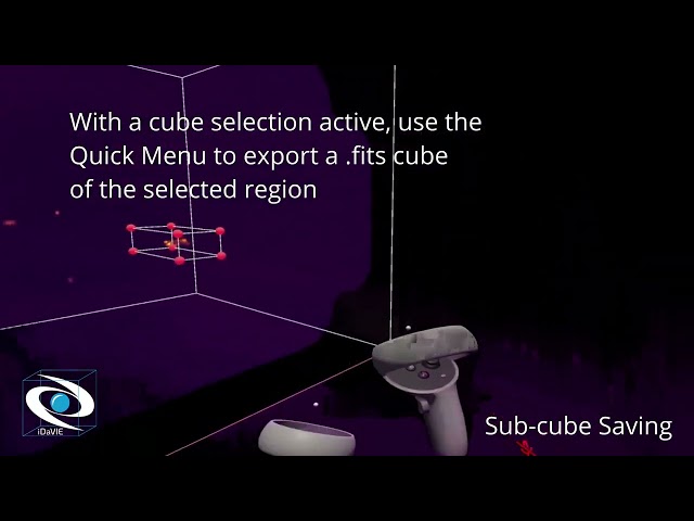 iDaVIE - Saving Subcubes