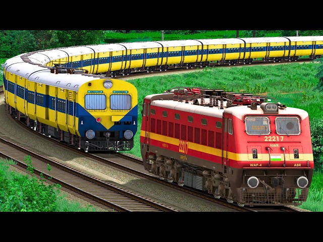 WAP4 RESCUE MEMU TRAIN | BUMPY RAILROAD | Train Simulator | Railwork | NTG GAMING