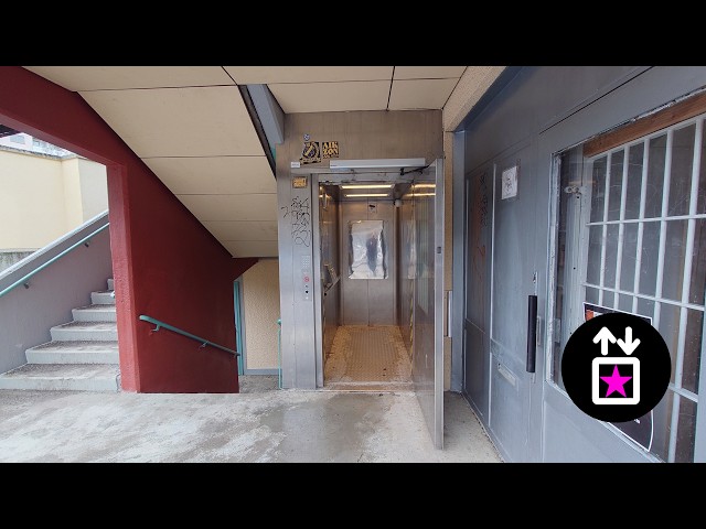 Stockholm, SWE: MODERNISED BY HISSEN AB - BD-Traction Outdoor Elevator at Köpenhamnsgatan 4, Kista