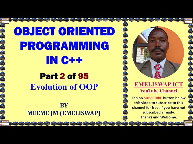 Evolution of Object Oriented Programming