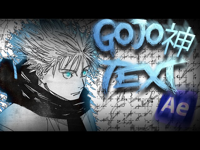 GOJO STYLE Text Effects in After Effects (Quick Tutorial)
