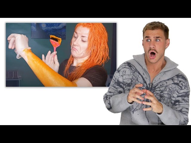 Hairdresser Reacts to EXTREME Orange Hair Transformation
