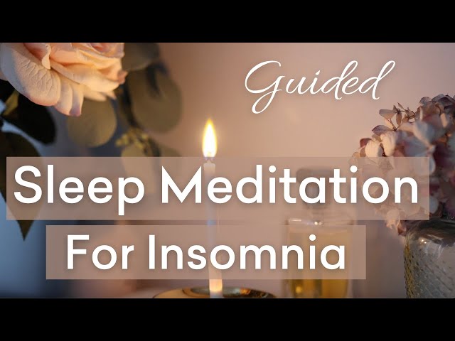 Guided sleep meditation for deep relaxation relieve stress manage anxiety, female voice