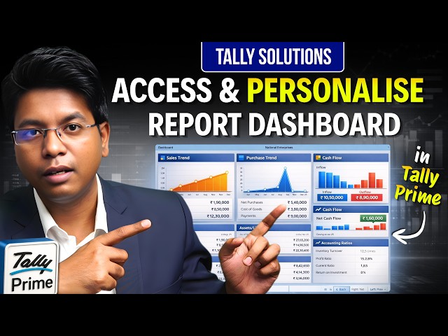 Dashboard Customization in Tally Prime | Sales, Purchases & Reports