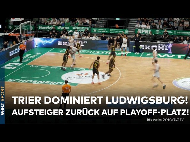 BASKETBALL: Ludwigsburg zerlegt! Gladiators Trier auf Playoff-Kurs! | Highlights #bbl