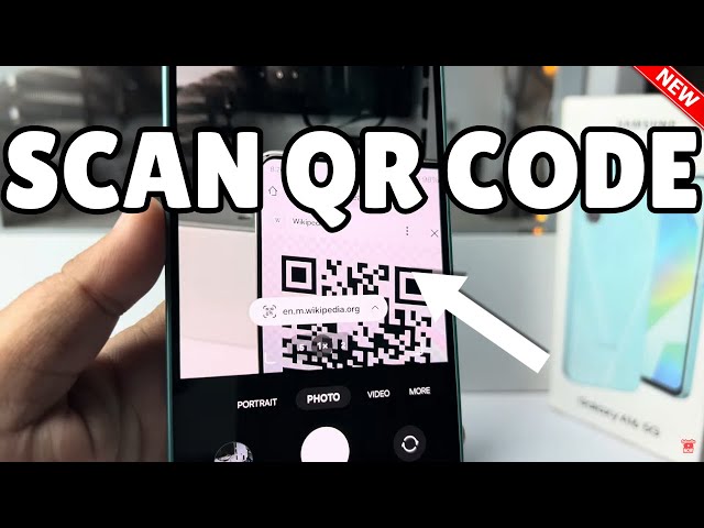 Galaxy A16: How to Scan QR Code Samsung