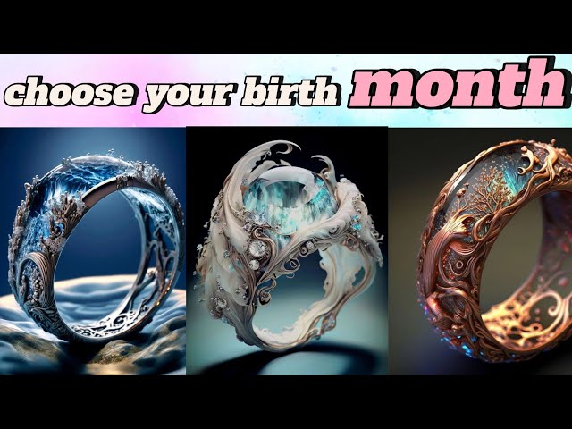 your birth month & your ring💍✨🎉|birth month game challenge ✨🎉💍|
