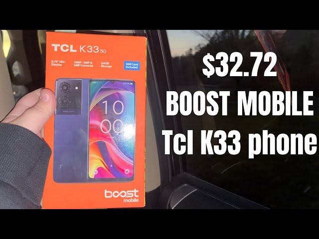 The Boost mobile TCL K33 phone 