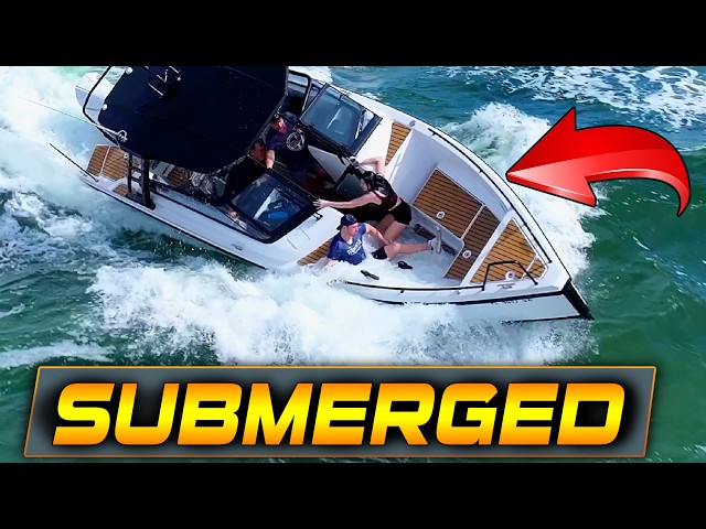 FULL DISASTER !! BRUTAL BOW DIVE AT HAULOVER INLET  !! BOAT ZONE