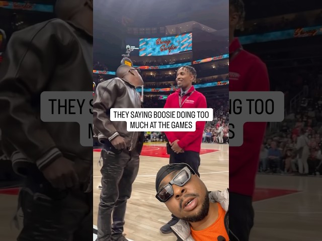 Boosie doing too much at the Atlanta Hawks games. #nba2k #nba #boosie #hawks #atlanta