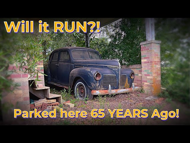 FORGOTTEN '40 Plymouth Deluxe! Parked 65 Years Ago! Will it RUN?!