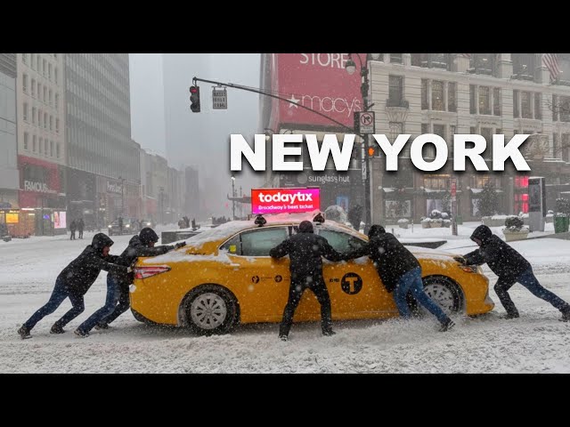 New York City's BIGGEST Snowstorm of 2026 NYC BLIZZARD Heavy Snowfall Manhattan NYC Snow Walk 2026