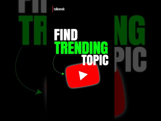 Find Trending Topics for YouTube Videos in 2025😮