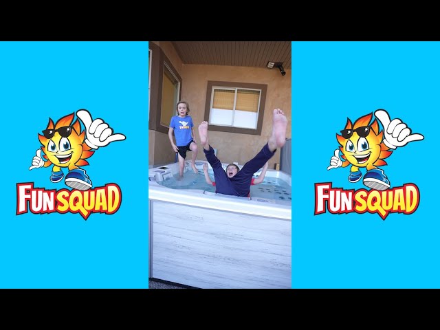 Kade Falls Into Hot Tub #shorts